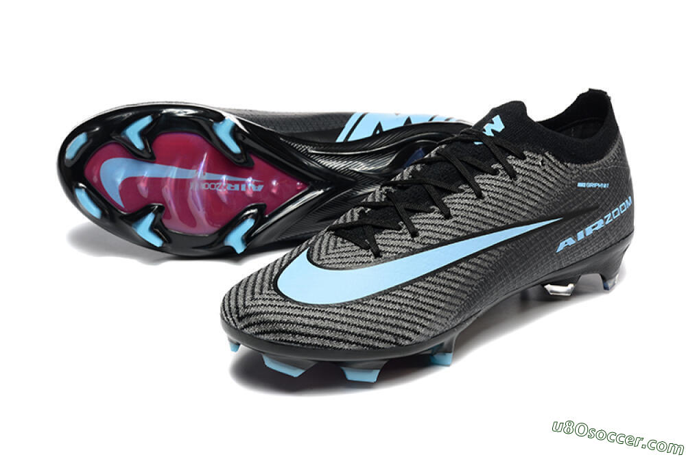 Nike Air Zoom Mercurial Vapor 16 Elite FG Firm Ground Soccer Cleats - Grey/Black/Jade 3