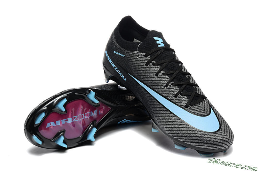 Nike Air Zoom Mercurial Vapor 16 Elite FG Firm Ground Soccer Cleats - Grey/Black/Jade 4