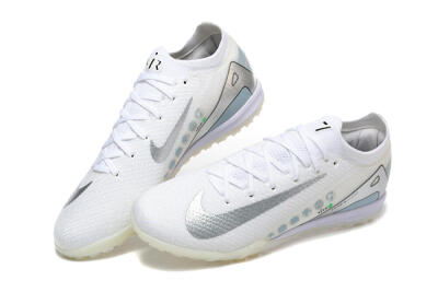 Nike Air Zoom Mercurial Vapor 16 Elite TF Artificial Turf Soccer Shoes - Beige/Silver/White