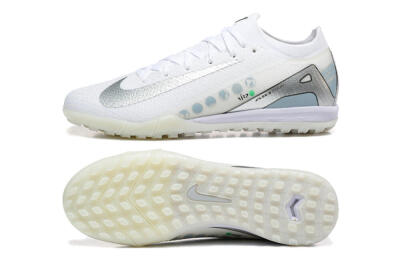 Nike Air Zoom Mercurial Vapor 16 Elite TF Artificial Turf Soccer Shoes - Beige/Silver/White