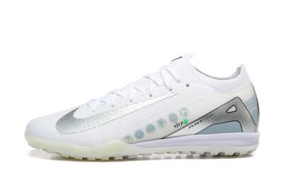Nike Air Zoom Mercurial Vapor 16 Elite TF Artificial Turf Soccer Shoes - Beige/Silver/White