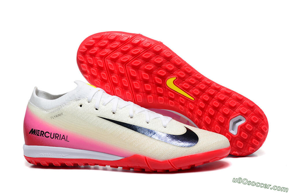 Nike Air Zoom Mercurial Vapor 16 Elite TF Artificial Turf Soccer Shoes - Beige/Black/Pink 1