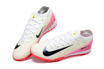 Nike Air Zoom Mercurial Vapor 16 Elite TF Artificial Turf Soccer Shoes - Beige/Black/Pink