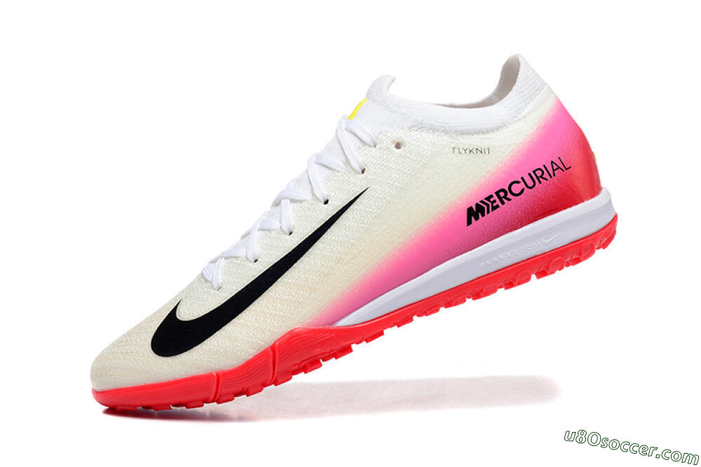 Nike Air Zoom Mercurial Vapor 16 Elite TF Artificial Turf Soccer Shoes - Beige/Black/Pink 8