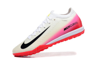 Nike Air Zoom Mercurial Vapor 16 Elite TF Artificial Turf Soccer Shoes - Beige/Black/Pink
