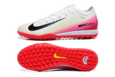 Nike Air Zoom Mercurial Vapor 16 Elite TF Artificial Turf Soccer Shoes - Beige/Black/Pink