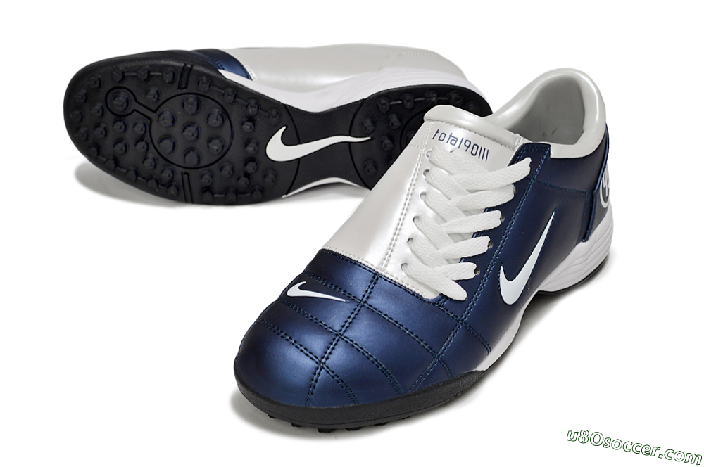 Nike Total 90 III TF Artificial Turf Soccer Shoes - Blue/Black/White 3