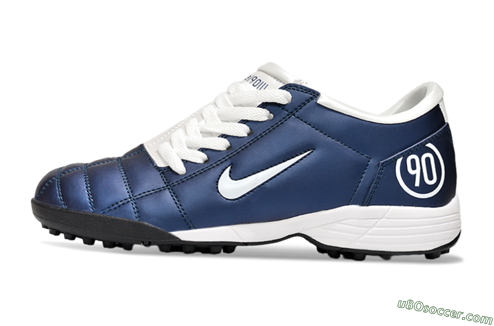 Nike Total 90 III TF Artificial Turf Soccer Shoes - Blue/Black/White 2