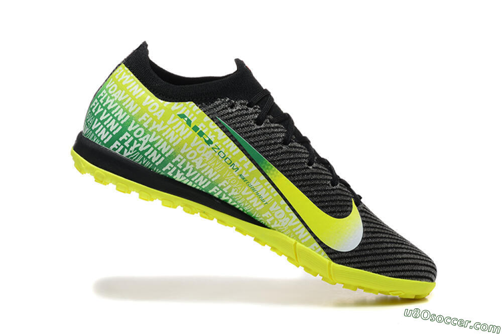 Nike Air Zoom Mercurial Vapor 16 Elite TF Artificial Turf Soccer Shoes - Black/Yellow/Red 7