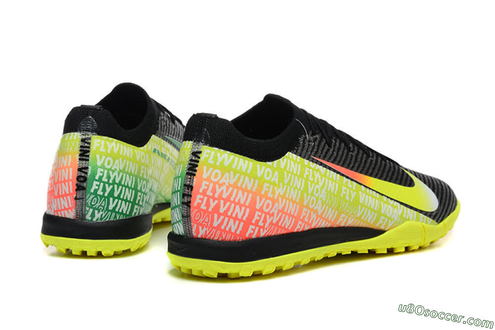 Nike Air Zoom Mercurial Vapor 16 Elite TF Artificial Turf Soccer Shoes - Black/Yellow/Red 9