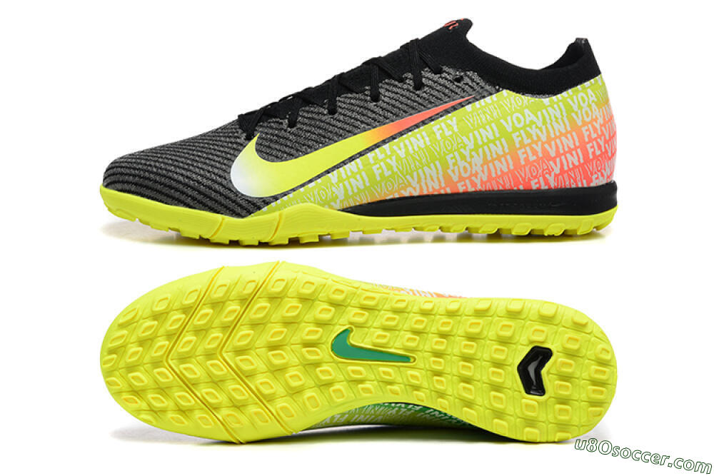 Nike Air Zoom Mercurial Vapor 16 Elite TF Artificial Turf Soccer Shoes - Black/Yellow/Red 0
