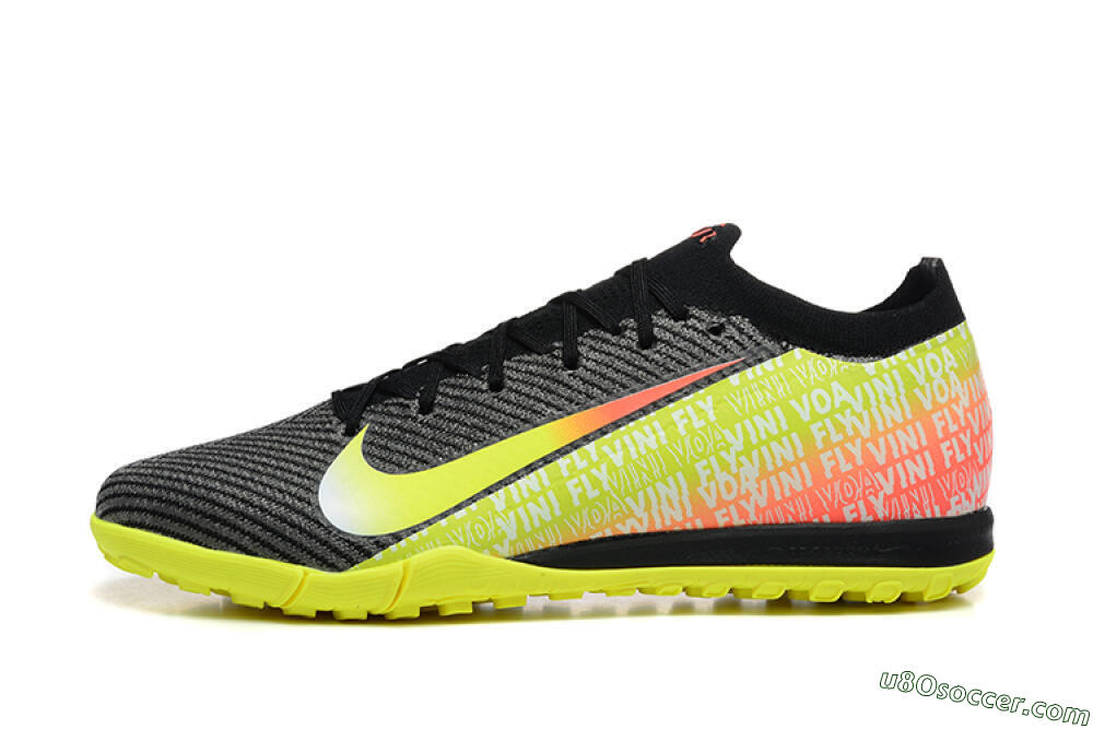 Nike Air Zoom Mercurial Vapor 16 Elite TF Artificial Turf Soccer Shoes - Black/Yellow/Red 2