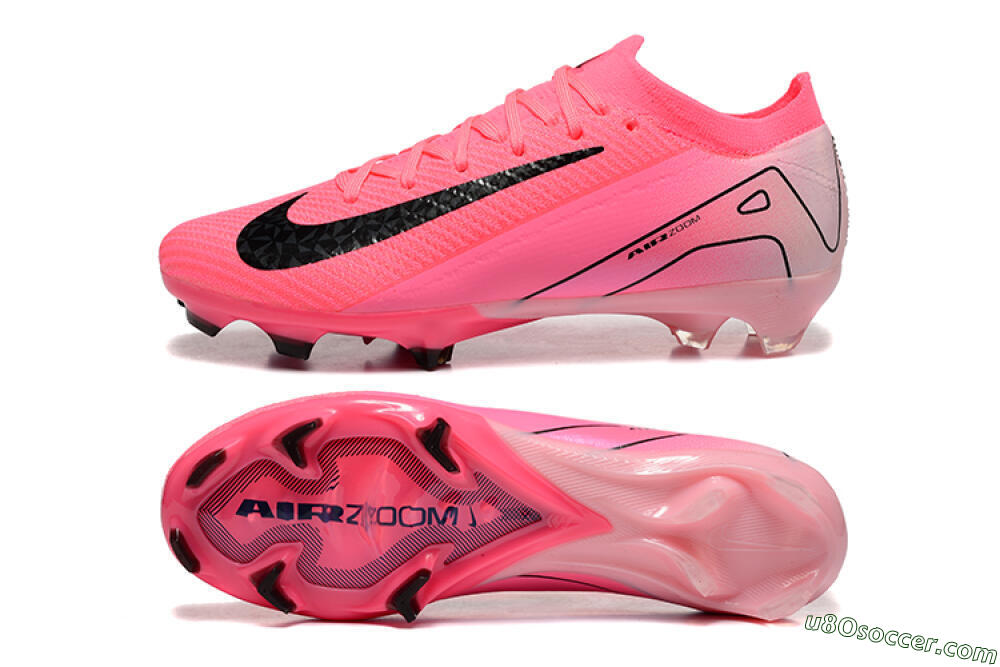 Nike Air Zoom Mercurial Vapor 16 Elite FG Firm Ground Soccer Cleats - Pink/Black 0