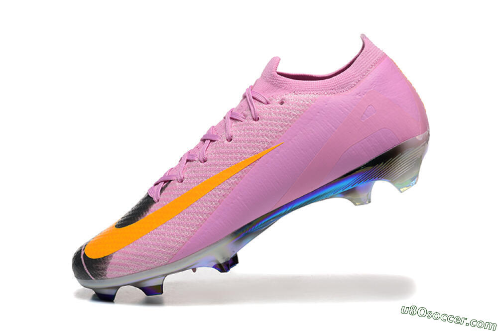 Nike Air Zoom Mercurial Vapor 16 Elite FG Firm Ground Soccer Cleats - Pink/Yellow/Black 8