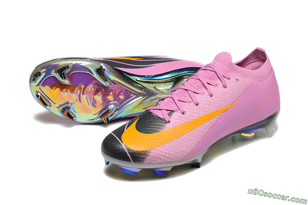 Nike Air Zoom Mercurial Vapor 16 Elite FG Firm Ground Soccer Cleats - Pink/Yellow/Black 3