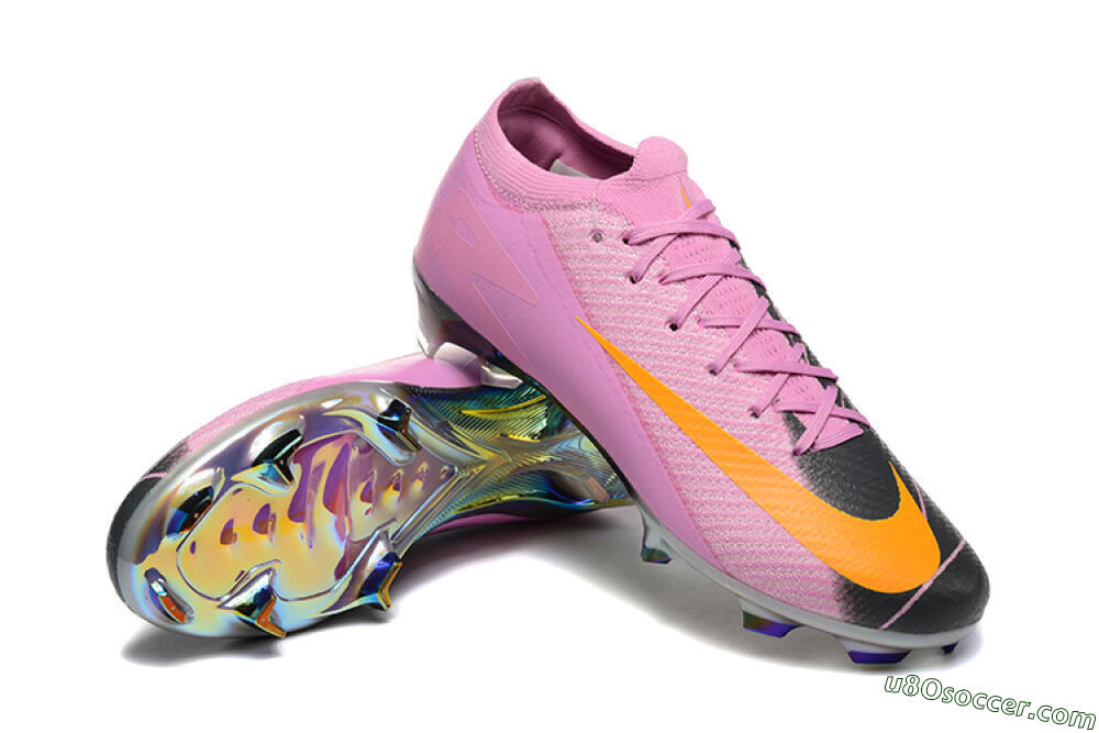 Nike Air Zoom Mercurial Vapor 16 Elite FG Firm Ground Soccer Cleats - Pink/Yellow/Black 4