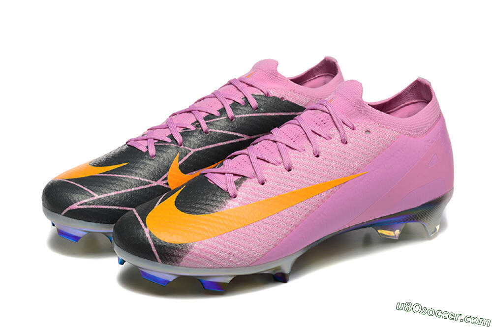 Nike Air Zoom Mercurial Vapor 16 Elite FG Firm Ground Soccer Cleats - Pink/Yellow/Black 5