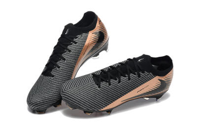 Nike Air Zoom Mercurial Vapor 16 Elite FG Firm Ground Soccer Cleats - Grey/Black/Gold