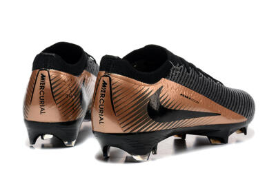 Nike Air Zoom Mercurial Vapor 16 Elite FG Firm Ground Soccer Cleats - Grey/Black/Gold