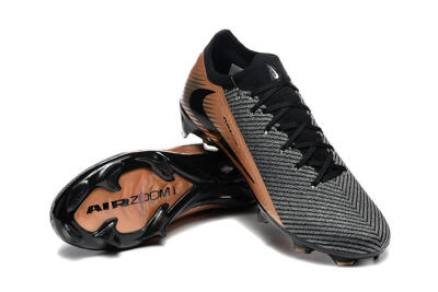 Nike Air Zoom Mercurial Vapor 16 Elite FG Firm Ground Soccer Cleats - Grey/Black/Gold
