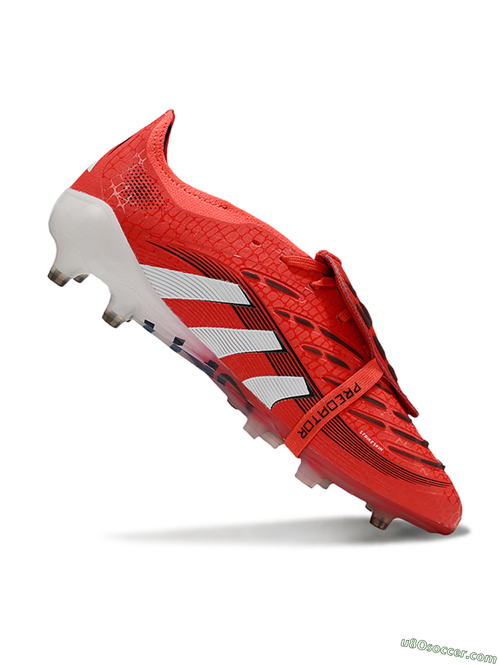 Adidas Predator 25 Elite Foldover Tongue FG Firm Ground Soccer Cleats - Red/White/Black 4