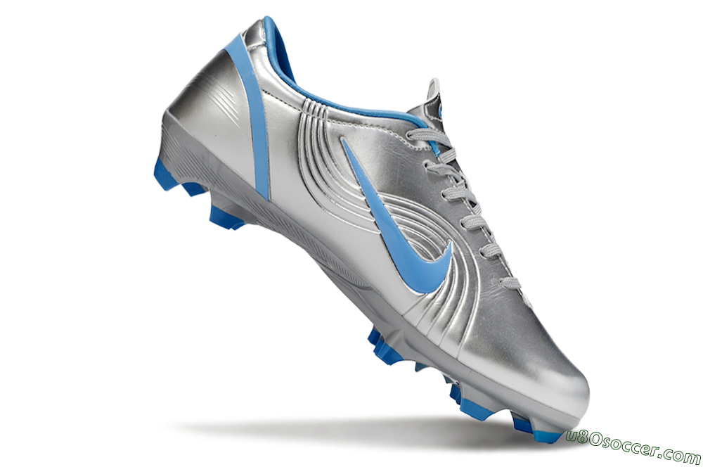 Nike Mercurial Vapor 1 Elite FG Firm Ground Soccer Cleats - Silver/Blue 4