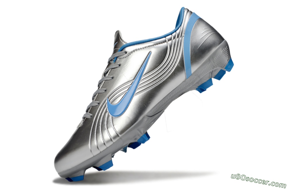 Nike Mercurial Vapor 1 Elite FG Firm Ground Soccer Cleats - Silver/Blue 5