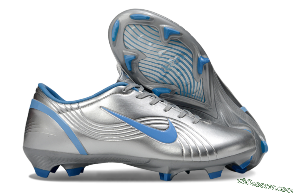 Nike Mercurial Vapor 1 Elite FG Firm Ground Soccer Cleats - Silver/Blue 1