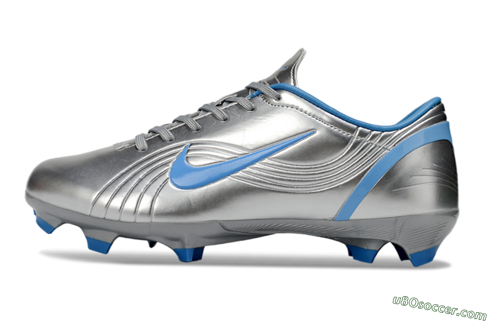 Nike Mercurial Vapor 1 Elite FG Firm Ground Soccer Cleats - Silver/Blue 2