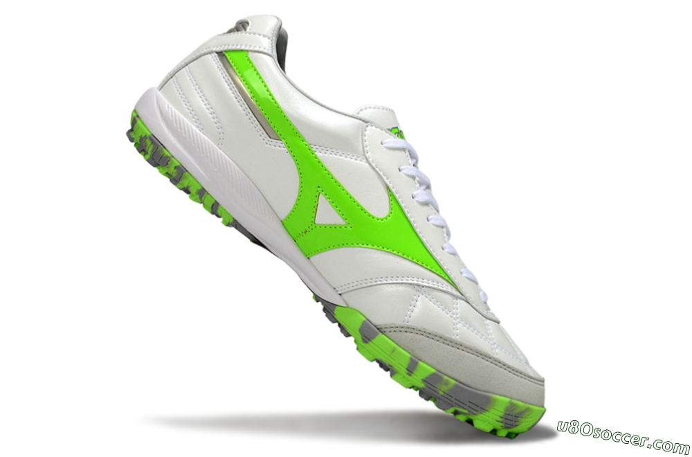 Mizuno Morelia Neo 4 TF Artificial Turf Soccer Shoes - Beige/Grey/Yellow 4