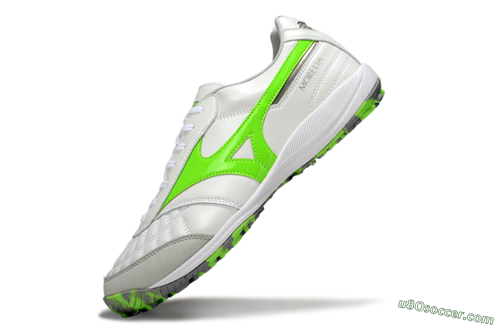 Mizuno Morelia Neo 4 TF Artificial Turf Soccer Shoes - Beige/Grey/Yellow 5