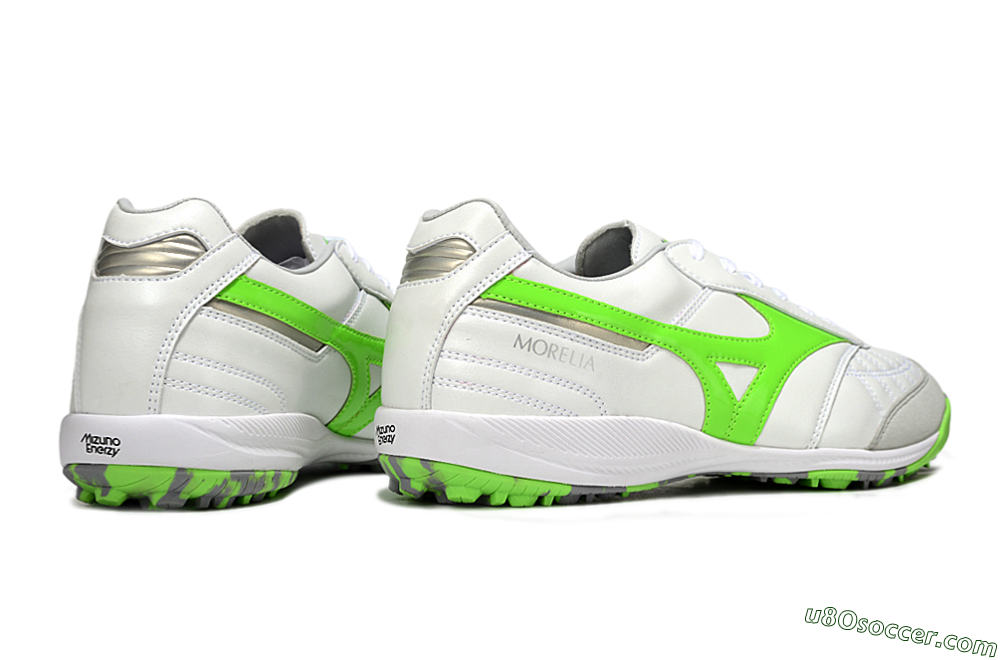 Mizuno Morelia Neo 4 TF Artificial Turf Soccer Shoes - Beige/Grey/Yellow 6