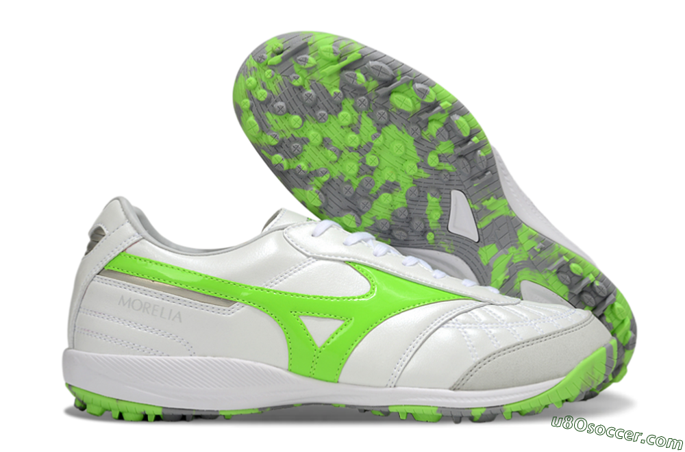Mizuno Morelia Neo 4 TF Artificial Turf Soccer Shoes - Beige/Grey/Yellow 1