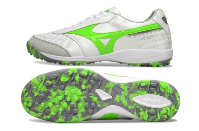 Mizuno Morelia Neo 4 TF Artificial Turf Soccer Shoes - Beige/Grey/Yellow