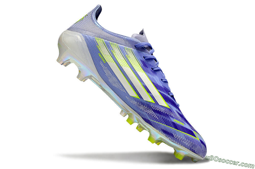 Adidas F50 Elite FG Firm Ground Soccer Cleats - Purple/Silver/Yellow 4