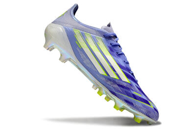 Adidas F50 Elite FG Firm Ground Soccer Cleats - Purple/Silver/Yellow