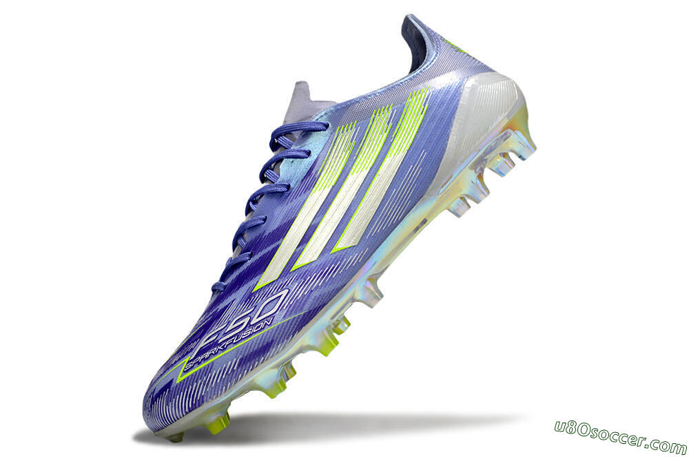 Adidas F50 Elite FG Firm Ground Soccer Cleats - Purple/Silver/Yellow 5