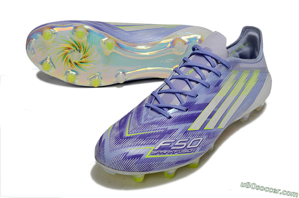 Adidas F50 Elite FG Firm Ground Soccer Cleats - Purple/Silver/Yellow 3