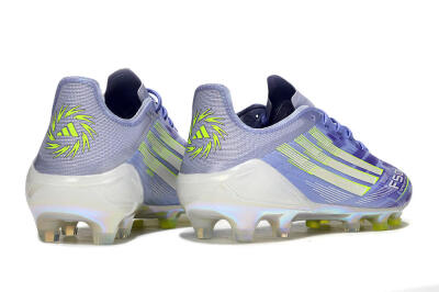 Adidas F50 Elite FG Firm Ground Soccer Cleats - Purple/Silver/Yellow