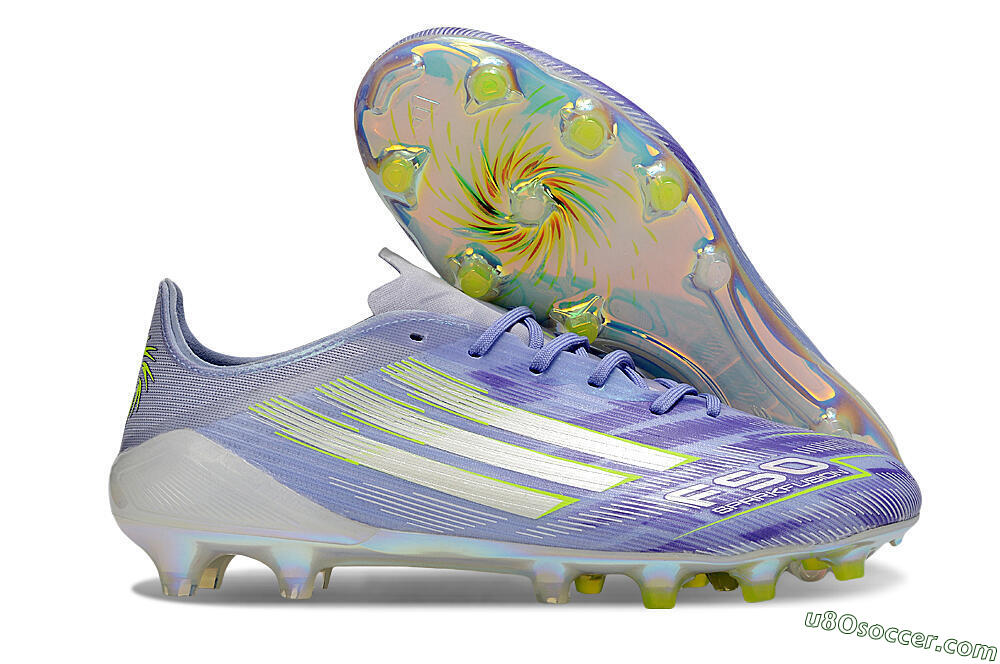 Adidas F50 Elite FG Firm Ground Soccer Cleats - Purple/Silver/Yellow 1