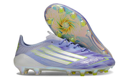 Adidas F50 Elite FG Firm Ground Soccer Cleats - Purple/Silver/Yellow