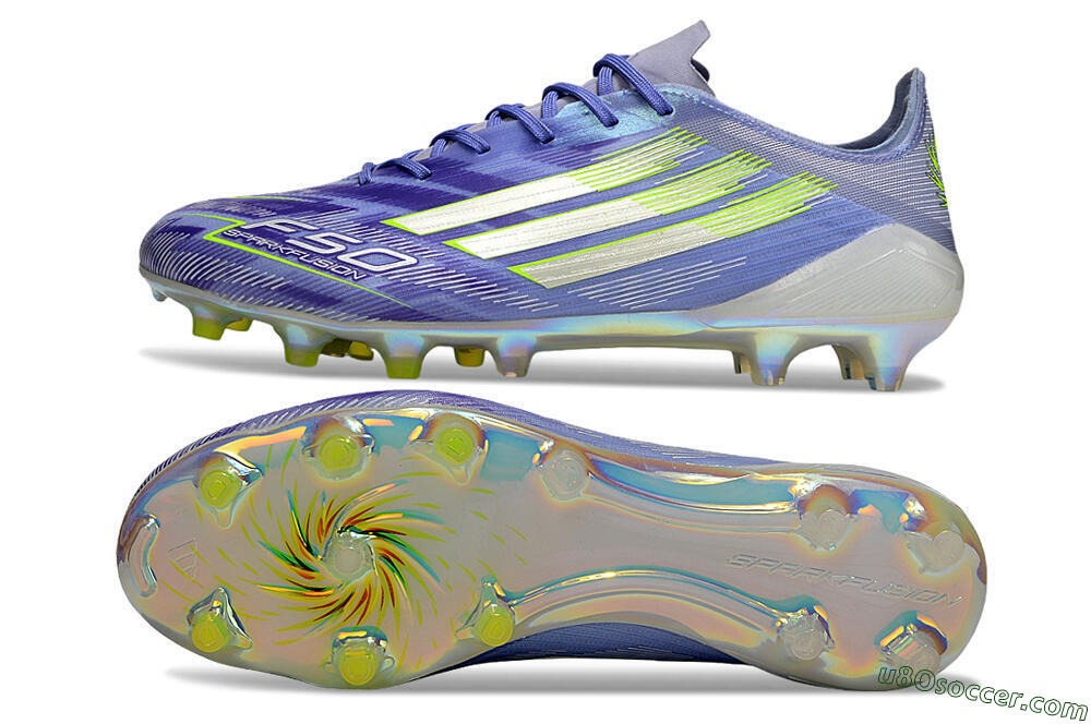 Adidas F50 Elite FG Firm Ground Soccer Cleats - Purple/Silver/Yellow 0