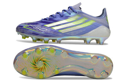 Adidas F50 Elite FG Firm Ground Soccer Cleats - Purple/Silver/Yellow