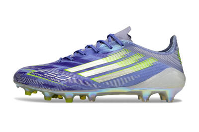 Adidas F50 Elite FG Firm Ground Soccer Cleats - Purple/Silver/Yellow