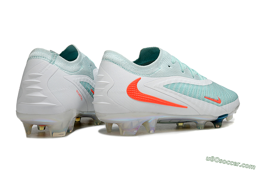 Nike Phantom 6 Low Elite FG Firm Ground Soccer Cleats - Jade/White/Red 6