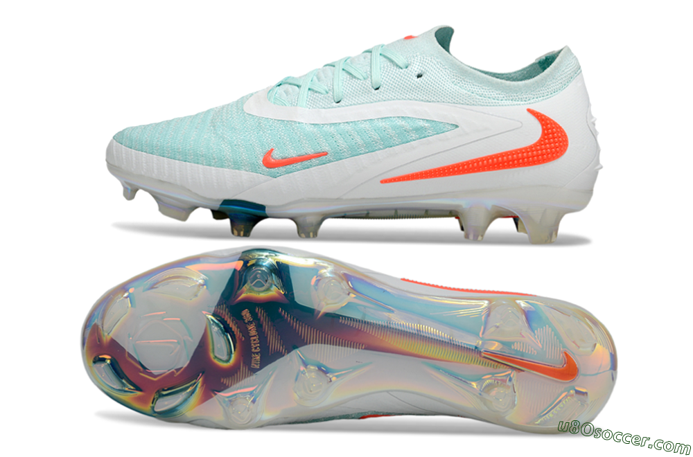 Nike Phantom 6 Low Elite FG Firm Ground Soccer Cleats - Jade/White/Red 0