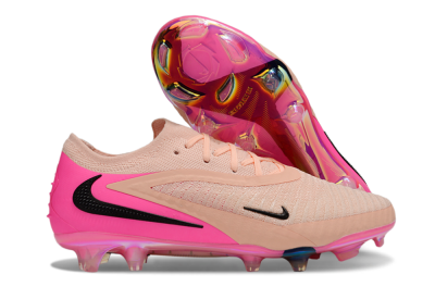 Nike Phantom 6 Low Elite FG Firm Ground Soccer Cleats - Pink/Black/Gold