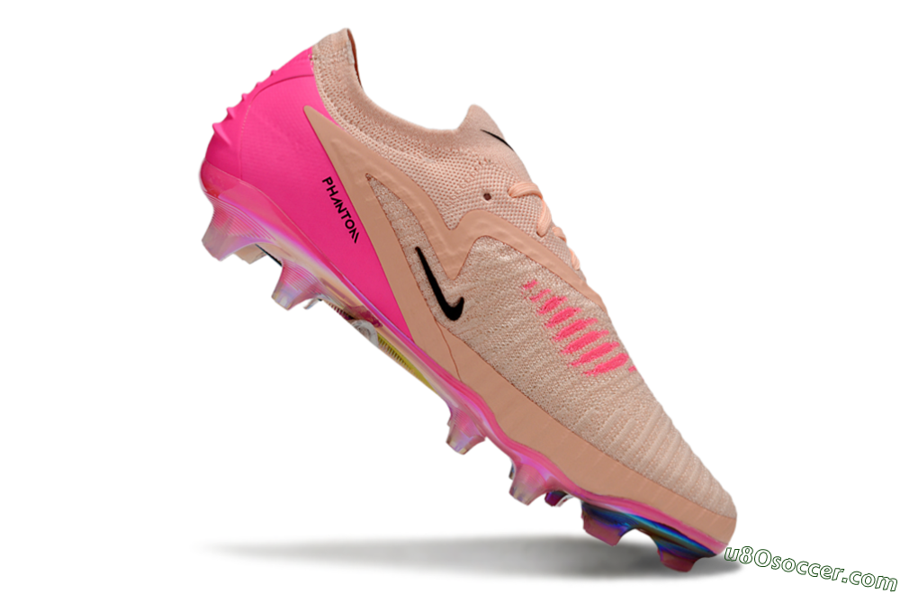Nike Phantom 6 Low Elite FG Firm Ground Soccer Cleats - Pink/Black/Gold 4