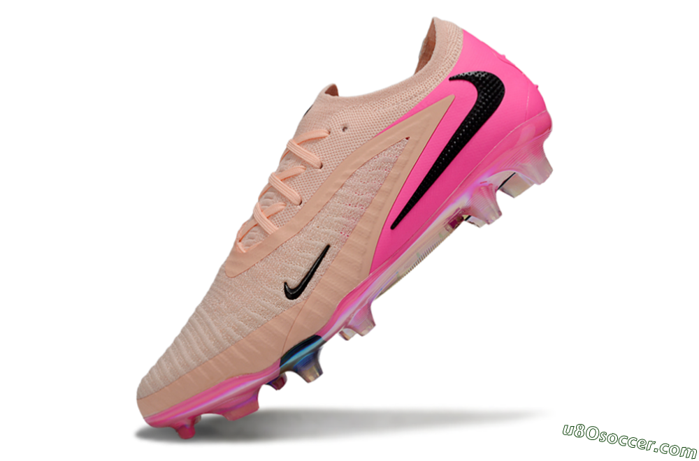 Nike Phantom 6 Low Elite FG Firm Ground Soccer Cleats - Pink/Black/Gold 5