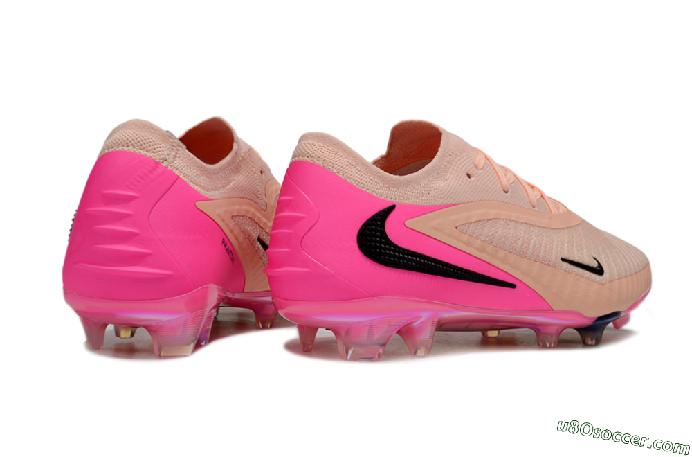 Nike Phantom 6 Low Elite FG Firm Ground Soccer Cleats - Pink/Black/Gold 6